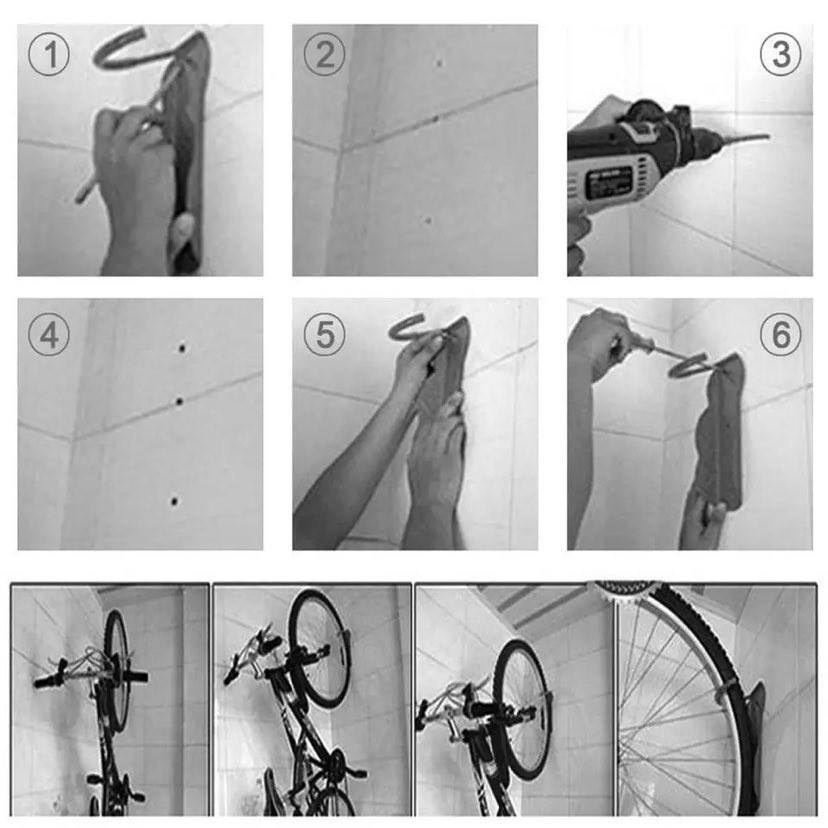 WIESZAK NA ROWER ŚCIANĘ UCHWYT HAK ROWEROWY MOCNY2 WIESZAK NA ROWER ŚCIANĘ UCHWYT HAK ROWEROWY MOCNY2
