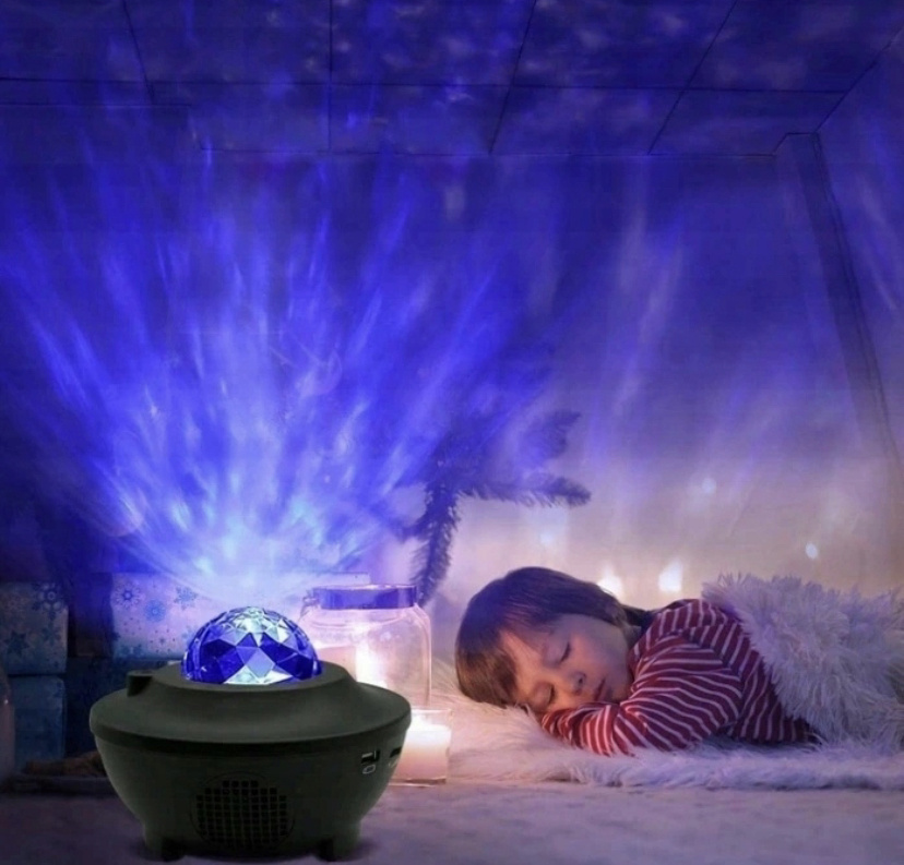 Projektor Gwiazd Dla Dzieci Lampka Nocna LED 360