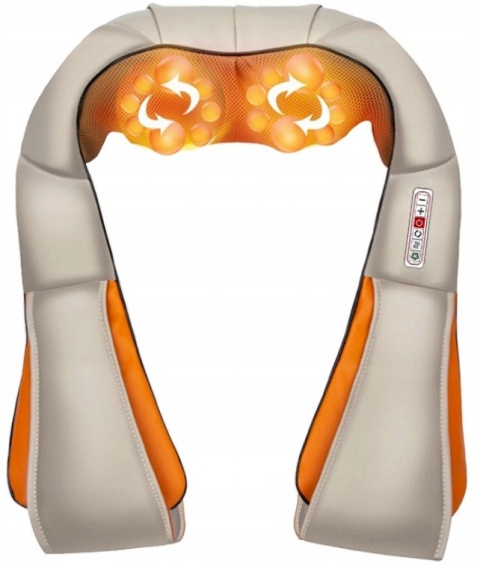Masażer Karku Shiatsu do Pleców Ciała Szyi Podgrzewany Mocny i Wytrzymały