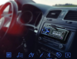 Radio Samochodowe Bluetooth 2xUSB Pilot Mp3 SD
