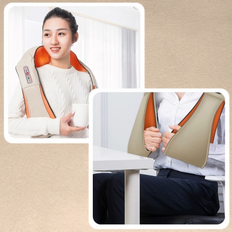 Masażer Karku Shiatsu do Pleców Ciała Szyi Podgrzewany Mocny i Wytrzymały