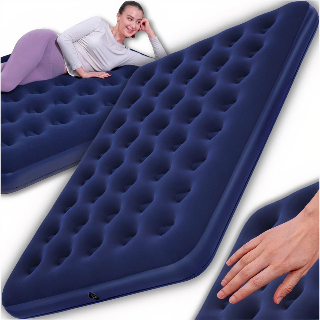 Materac Dmuchany Bestway Łóżko Dwuosobowe Welurowy Do Spania 191x137cm Materac Dmuchany Bestway Łóżko Dwuosobowe Welurowy Do Spania 191x137cm