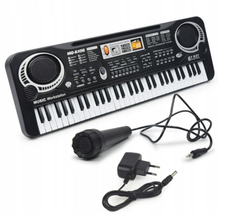 Keyboard Organy Pianino Dla Dzieci Organki Elektryczne + Mikrofon