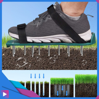 Aerator Ogrodowy Do Trawy Trawnika ASATO® - Metalowe Kolce 3,5cm - 2 Nakładki na Buty - Uniwersalny