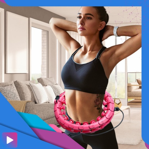 Hula Hop Odchudzające z Obciążeniem i Masażer z Wypustkami FIT