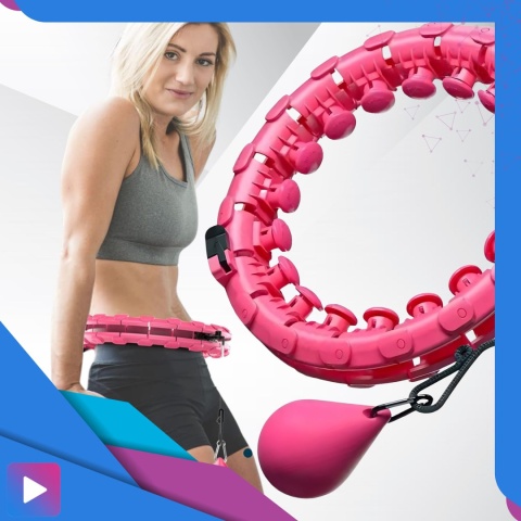 Hula Hop Odchudzające z Obciążeniem i Masażer z Wypustkami FIT