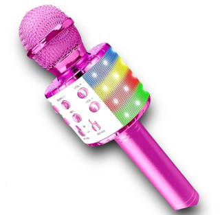 Mikrofon Karaoke Bluetooth RGB Dla Dzieci i Dorosłych