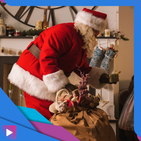 Strój Świętego Św. Mikołaja 13 elementów Santa Claus Premium