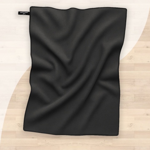Duży Ręcznik Szybkoschnący 180x100 cm z Mikrofibry Duży Czarny Lekki Kompaktowy na Trening i Podróż ASATO® Duży Ręcznik Szybkoschnący 180x100 cm z Mikrofibry Duży Czarny Lekki Kompaktowy na Trening i Podróż ASATO®