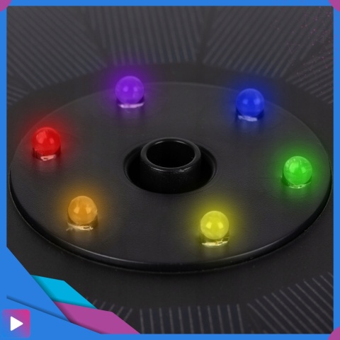 Fontanna Solarna Pływająca LED RGB Do Oczek i Stawów 6 Dysz Napowietrzanie Wody ASATO®