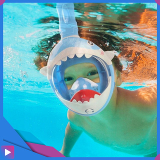 Maska do Nurkowania dla Dzieci Shark – Pełnotwarzowa Maska Rekin z Rurką ASATO®