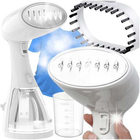Parownica Ręczna 1500W 3 Tryby Regulacji Pary Zbiornik 300ml Podróżna Żelazko Parowe ASATO®