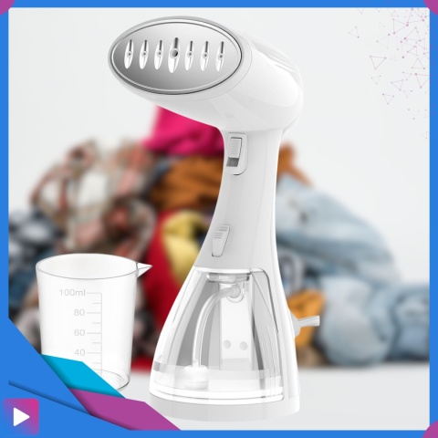 Parownica Ręczna 1500W 3 Tryby Regulacji Pary Zbiornik 300ml Podróżna Żelazko Parowe ASATO®