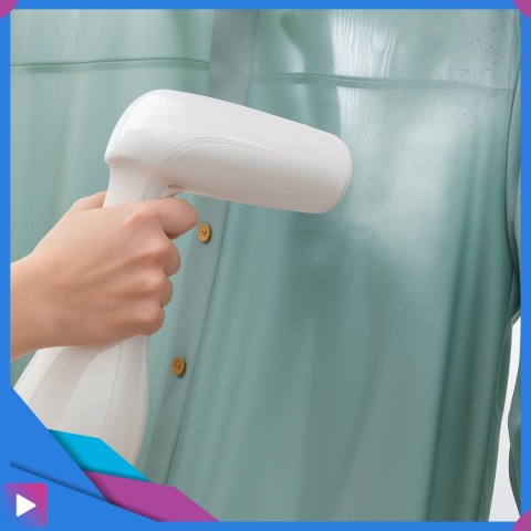 Parownica Ręczna 1500W 3 Tryby Regulacji Pary Zbiornik 300ml Podróżna Żelazko Parowe ASATO®