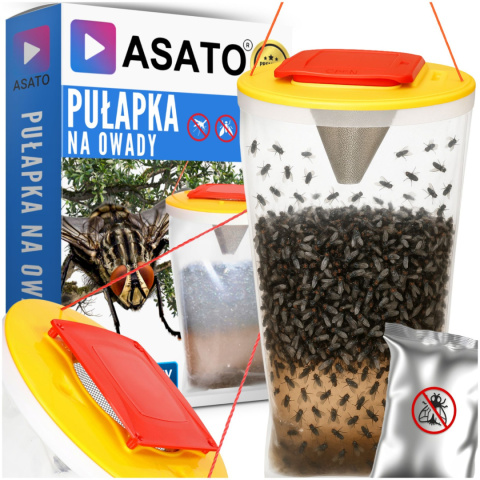 Pułapka na Muchy i Komary z Wabikiem – Worek Bio na Owady, Bez Chemii, 1 szt. ASATO® Pułapka na Muchy i Komary z Wabikiem – Worek Bio na Owady, Bez Chemii, 1 szt. ASATO®
