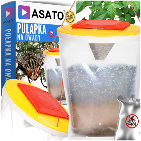 Pułapka na Muchy i Komary z Wabikiem – Worek Bio na Owady, Bez Chemii, 1 szt. ASATO® Pułapka na Muchy i Komary z Wabikiem – Worek Bio na Owady, Bez Chemii, 1 szt. ASATO®