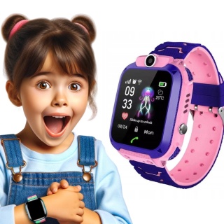 Smartwatch dla Dzieci z Lokalizatorem GPS i Aparatem Q12 – Zegarek Telefon ASATO®