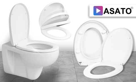 Deska Sedesowa Wolnoopadająca 0041-1 WC Twarda Wypinana Uniwersalna Mocna Klozetowa