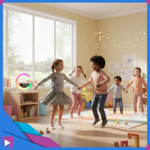 Głośnik Bluetooth Bezprzewodowy Lampa LED RGB Ładowarka QI Zegar Budzik Radio FM ASATO®