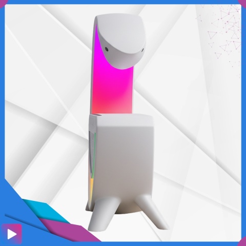 Głośnik Bluetooth Bezprzewodowy Lampa LED RGB Ładowarka QI Zegar Budzik Radio FM ASATO®