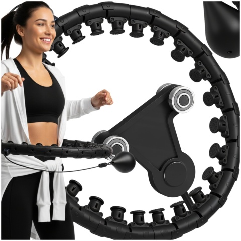 Hula Hop Odchudzające z Obciążeniem i Masażer z Wypustkami FIT