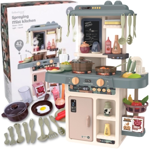 Kuchnia Dla Dzieci Interaktywna Efekty Para Kran 42 Elementy Zestaw Edukacyjny ASATO®