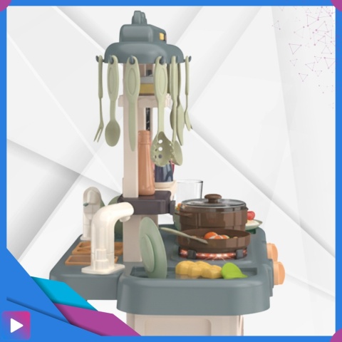 Kuchnia Dla Dzieci Interaktywna Efekty Para Kran 42 Elementy Zestaw Edukacyjny ASATO®