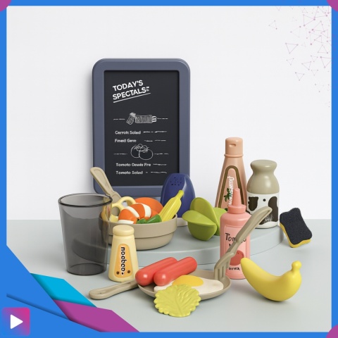 Kuchnia Dla Dzieci Interaktywna Efekty Para Kran 42 Elementy Zestaw Edukacyjny ASATO®