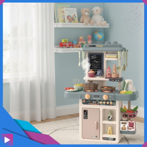 Kuchnia Dla Dzieci Interaktywna Efekty Para Kran 42 Elementy Zestaw Edukacyjny ASATO®