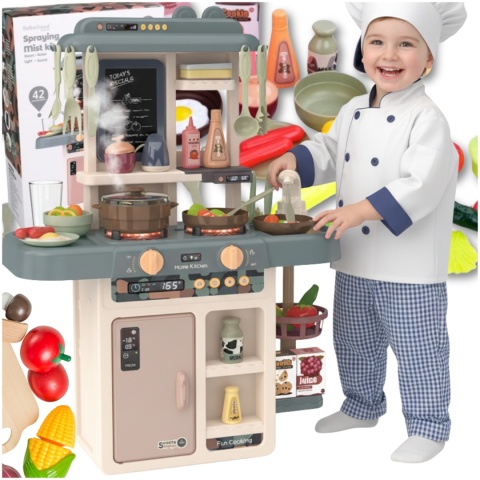 Kuchnia Dla Dzieci Interaktywna Efekty Para Kran 42 Elementy Zestaw Edukacyjny ASATO®