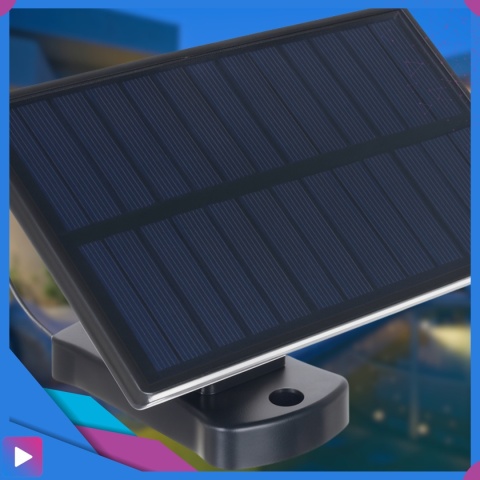 Lampa Solarna 3w1 171 LED Czujnik Ruchu IP44 Panel na Kablu Pilot Zewnętrzna ASATO®