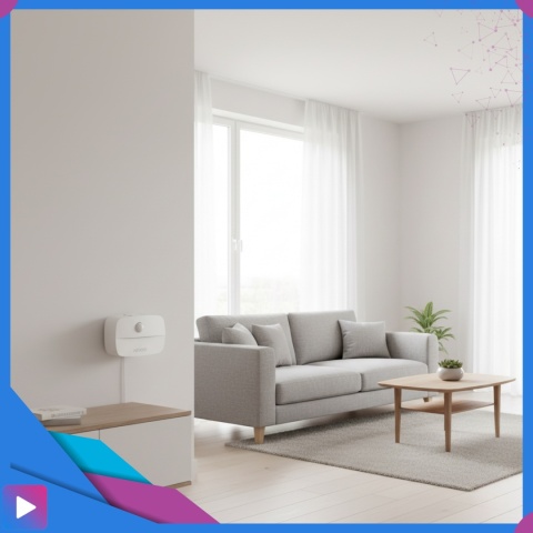 Lampka Nocna LED do Kontaktu z Czujnikiem Ruchu Ciepła Barwa Regulacja Jasności ASATO®