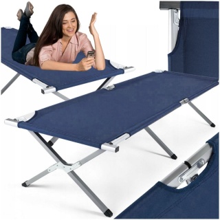 Łóżko Turystyczne Składane Polowe Obciążenie 120kg 190x62 PO ZWROCIE