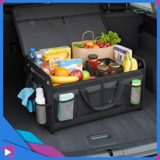 Organizer do Bagażnika Samochodu PREMIUM Składany XL Antypoślizgowy Wzmocniony z Klapą ASATO®