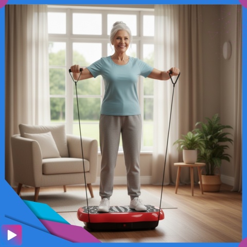 Platforma Wibracyjna z Linkami Oporowymi Bluetooth Pilot 180 Poziomów Trening Całego Ciała ASATO®