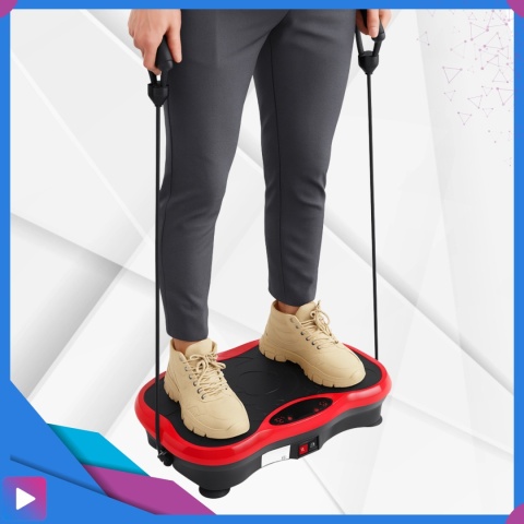 Platforma Wibracyjna z Linkami Oporowymi Bluetooth Pilot 180 Poziomów Trening Całego Ciała ASATO®