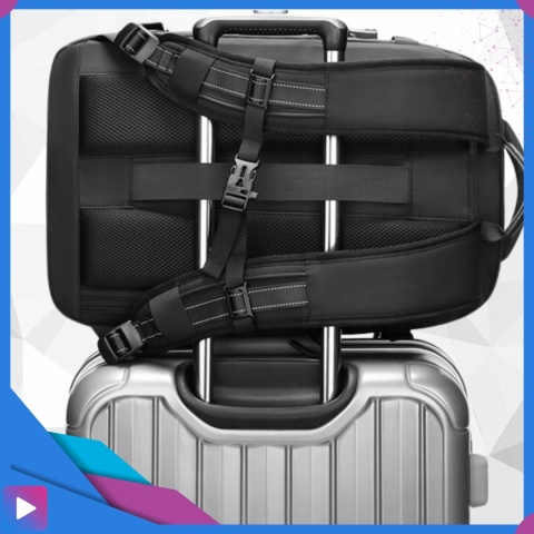 Plecak Próżniowy do Samolotu z Pompką Kompresyjny 49x32x15 Zamek TSA USB Wodoodporny 60L na Laptop 17" ASATO®