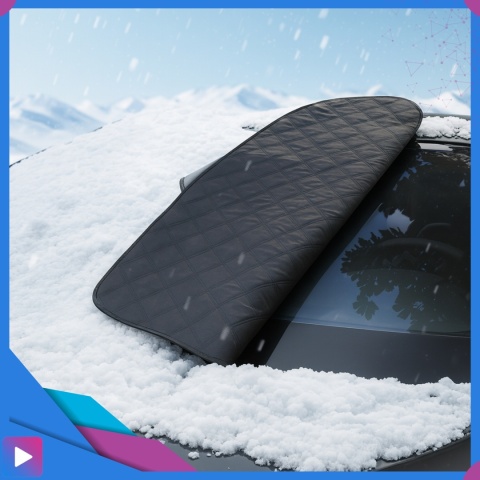 Mata Antyszronowa na Szybę z Osłonami Lusterek Magnesy Osłona Mata Całoroczna Zima/Lato ASATO®