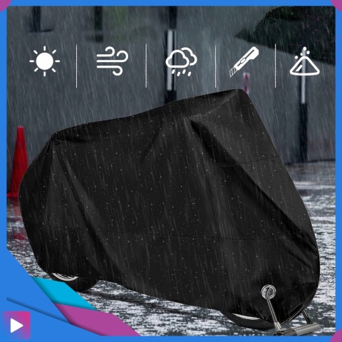 Pokrowiec na Rower Motor Skuter Wodoodporny na Balkon Oxford 200x110 Czarny