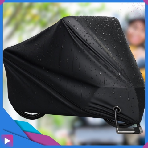 Pokrowiec na Rower Motor Skuter Wodoodporny na Balkon Oxford 200x110 Czarny