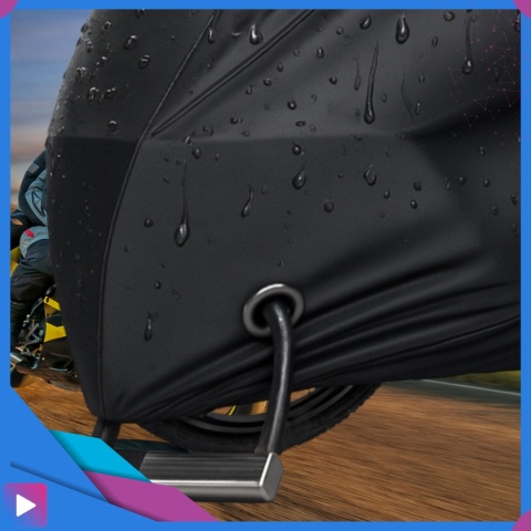 Pokrowiec na Rower Motor Skuter Wodoodporny na Balkon Oxford 200x110 Czarny