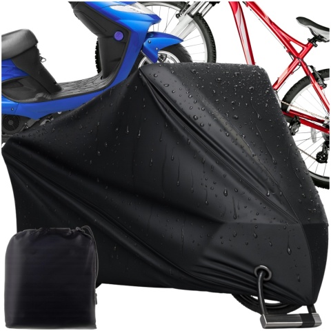 Pokrowiec na Rower Motor Skuter Wodoodporny na Balkon Oxford 200x110 Czarny