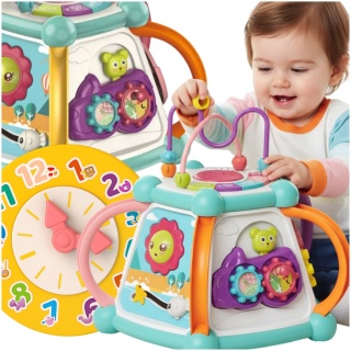 Multikostka Interaktywna 7w1 dla Dzieci Edukacyjna Muzyczna LED Sorter Pianinko ASATO®