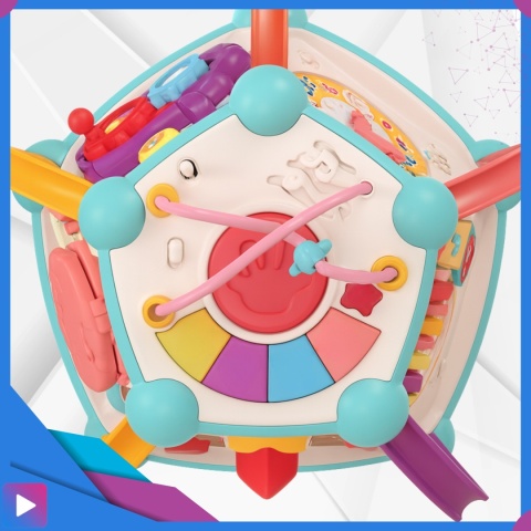 Multikostka Interaktywna 7w1 dla Dzieci Edukacyjna Muzyczna LED Sorter Pianinko ASATO®