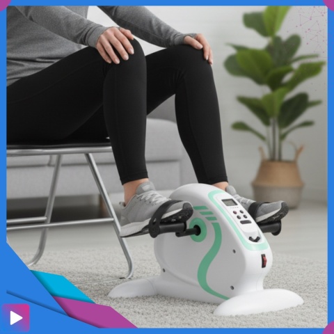 Rotor Elektryczny Rehabilitacyjny do Ćwiczeń Rąk i Nóg 2w1 Pilot Wyświetlacz LCD 12 Prędkości Rehabilitacja ASATO®