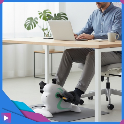 Rotor Elektryczny Rehabilitacyjny do Ćwiczeń Rąk i Nóg 2w1 Pilot Wyświetlacz LCD 12 Prędkości Rehabilitacja ASATO®