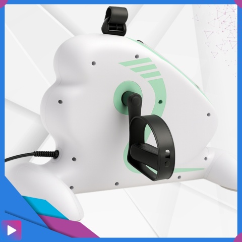 Rotor Elektryczny Rehabilitacyjny do Ćwiczeń Rąk i Nóg 2w1 Pilot Wyświetlacz LCD 12 Prędkości Rehabilitacja ASATO®