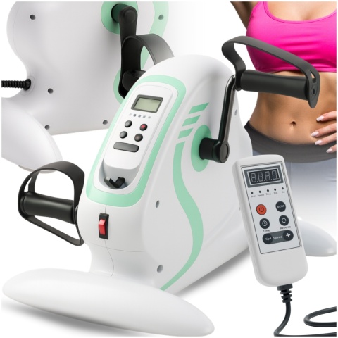 Rotor Elektryczny Rehabilitacyjny do Ćwiczeń Rąk i Nóg 2w1 Pilot Wyświetlacz LCD 12 Prędkości Rehabilitacja ASATO®