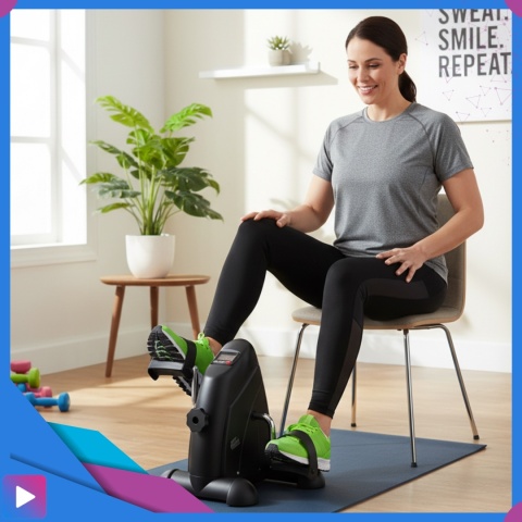 Rotor Rowerek Rehabilitacyjny 2w1 Mechaniczny do Ćwiczeń Rąk i Nóg z Wyświetlaczem LCD Dla Seniora Do Rehabilitacji ASATO®