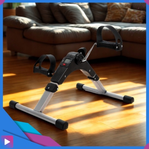 Rotor Rowerek Rehabilitacyjny Treningowy 2w1 Składany do Ćwiczeń Nóg i Rąk z Licznikiem LCD Dla Seniora ASATO®